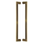 M Marcus Heritage Brass Back to Back Door Pull Handle Apollo Design 460mm length